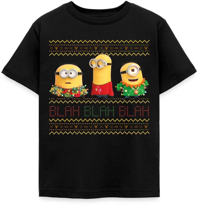 Minions Ugly X-mas Blah T-Shirt Kinderen