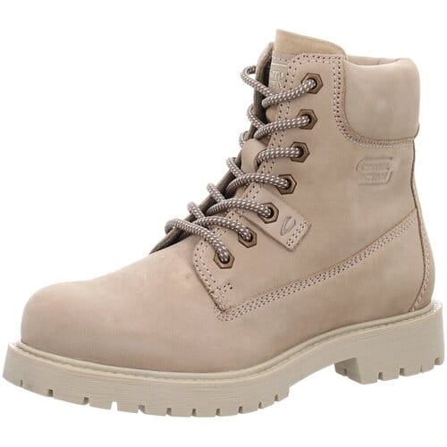 camel active Veterschoen van echt leer - Maat womenswear-39 - Zand