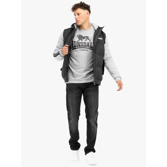 Lonsdale Dowpot herenjas met capuchon, normale pasvorm