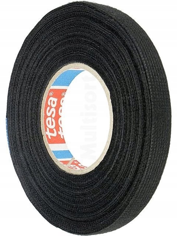Tesa textieltape 9 mm x 15 m - Elektrische bundels en auto-industrie