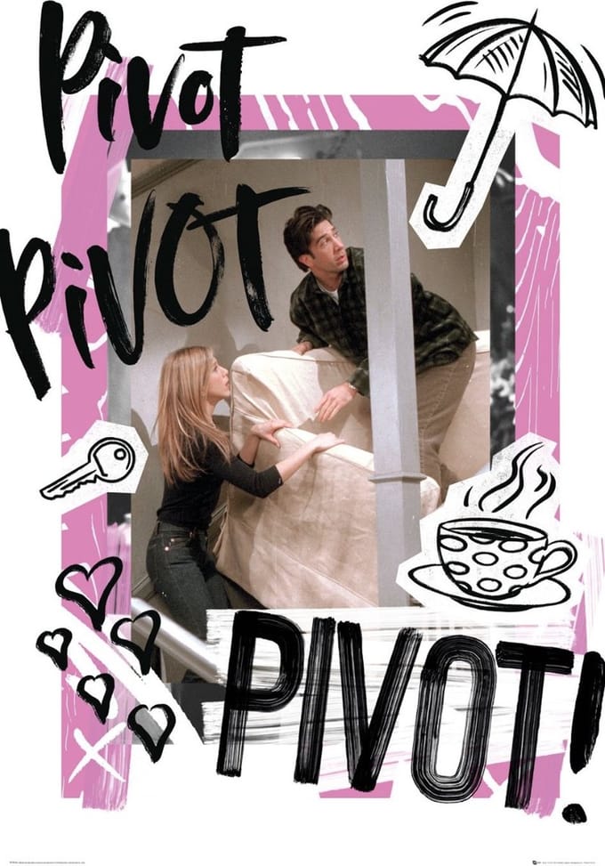 Poster - Friends Pivot - 91.5 X 61 Cm - Multicolor