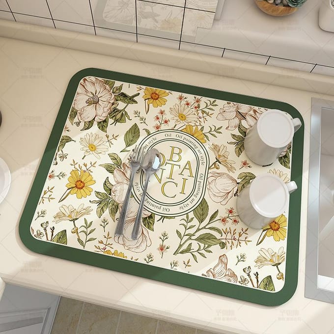 Modderabsorberend sneldrogend Hittebestendig Antislip Servieskussen Schoteldroogmat Placemat Koffiemat