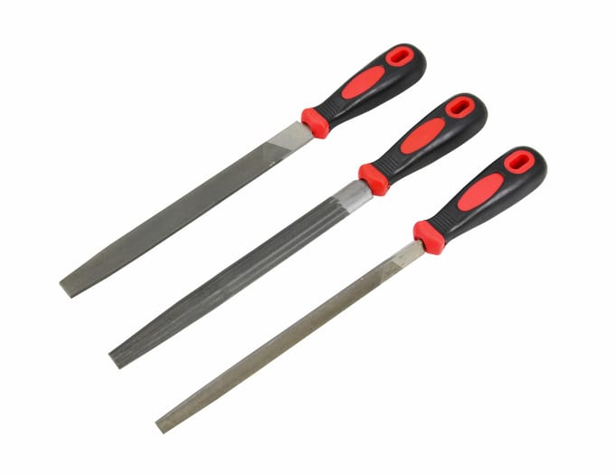 AWTOOLS Professionele Vijlenset - 3 Stuks - Ergonomische Handgrepen - Voor Metalen