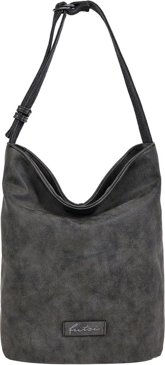 Fritzi aus Preußen Schoudertas Sumo01 Rub Mix Hobo Bag Black Idol Antraciet