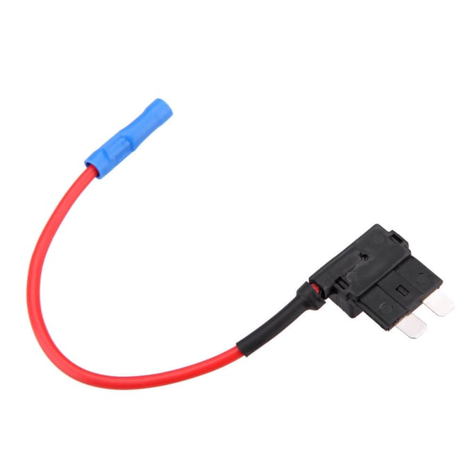 A Circuit Fuse Tap Piggy Back Standard Blade Fuse Holder ATO ATC 12v black
