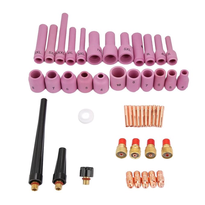 46-delige set WP 9 20 25 Serie TIG Lasbrander Verbruiksartikelen Accessoires