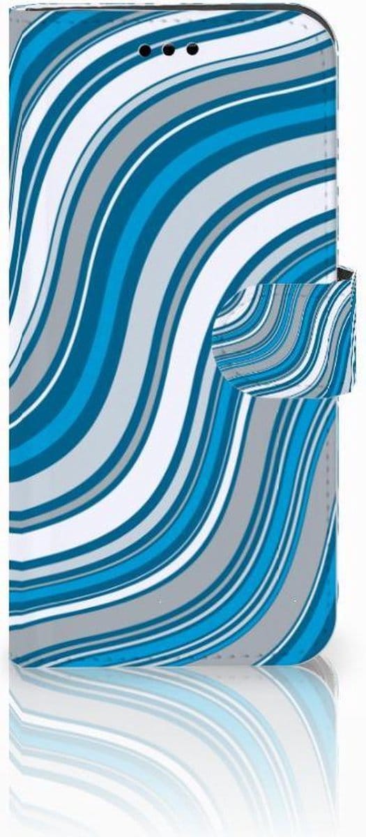 Huawei P10 Lite Telefoon Hoesje Waves Blue