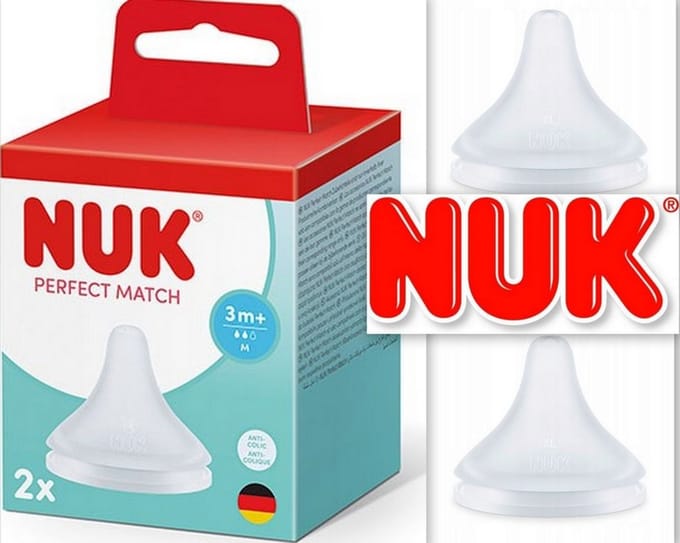 NUK Perfect Match Siliconen Speen maat: M, 3maanden+ , 2 stuks