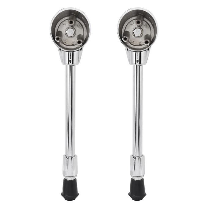 Paire de pieds de grosse caisse avec support fixe anti?Antirouille stable pour instrument à percussion white