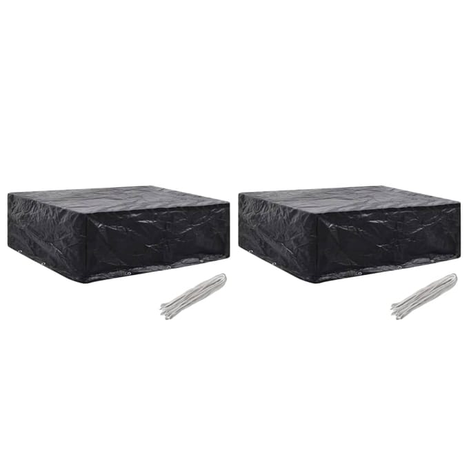 vidaXL - Tuinmeubelhoezen - 2 - st - 8 - ogen - 250x210x90 - cm