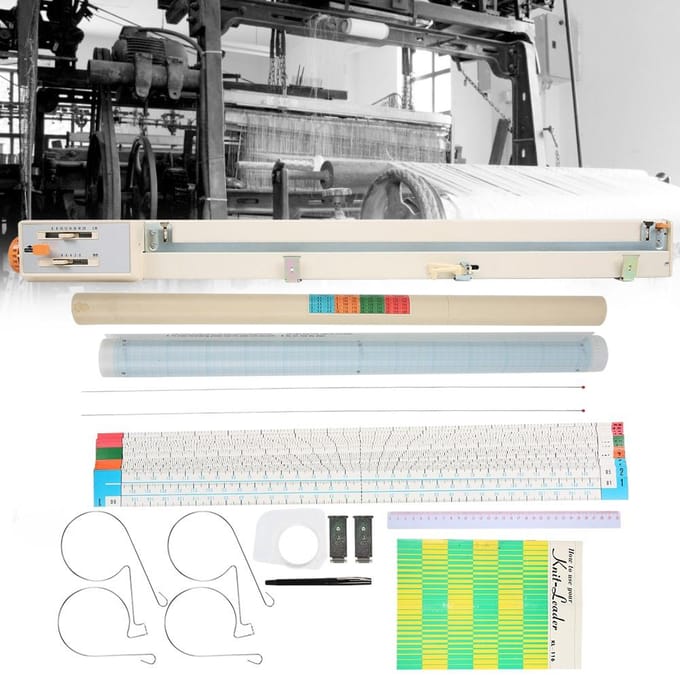 KL-116 Gebreide Leader Geschikt voor KH821 KH880 KH868 KH894 KH940 Breimachines white