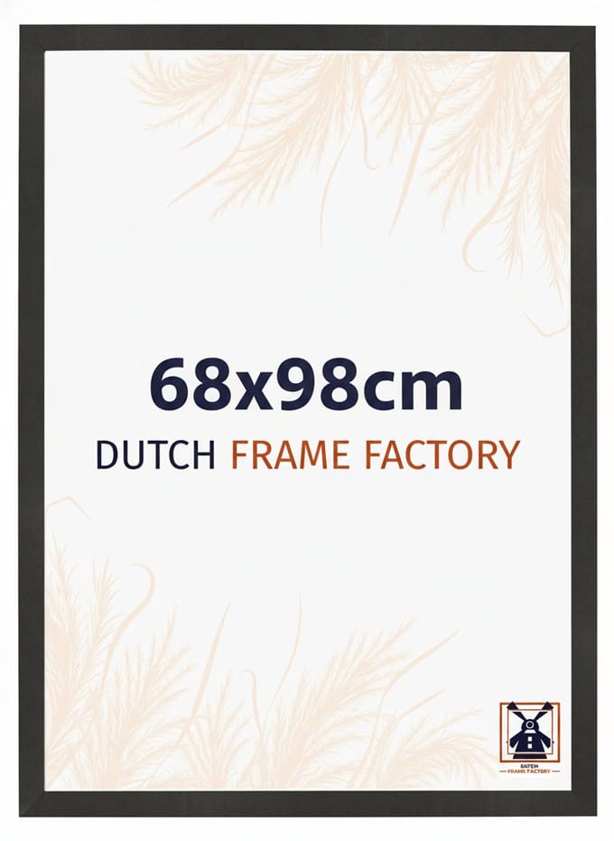 Fotolijst 68x98 cm - MDF - Zwart Mat - Benno
