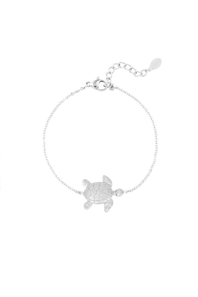 Bijoutheek Armband (Sieraad) Schildpad Zilverkleurig