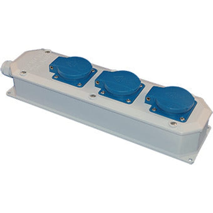 Hateha VD16 3-Weg Stroomverdeeldoos 16A 230V IP44 - 12.112.000