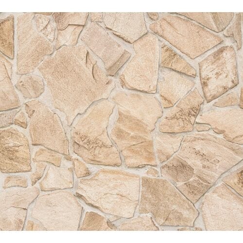 NATUURSTEEN BEHANG | industrieel - Beige Bruin - A.S. Création Elements 2