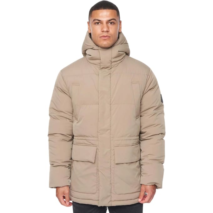 Duck and Cover Heren Fletchley Pufferjas (Beige)