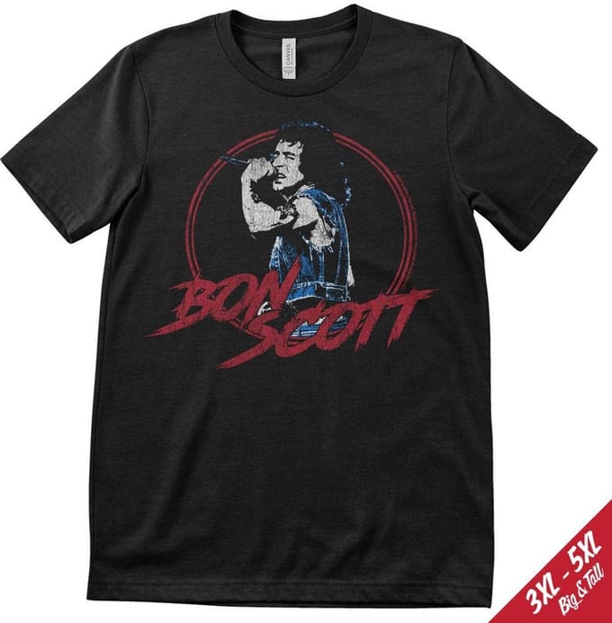 AC/DC Bon Scott Live Big Tall T-shirt PS-1-BSCT001-H94-9