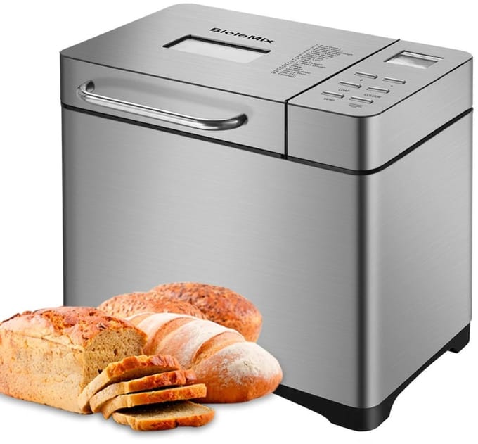 VIEMAE Broodbakmachine - Automatische broodbakmachine - Professioneel - 19 programma's - Tot 1kg - RVS - Met fruitnotendispenser