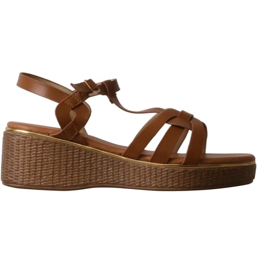 Sandalen met sleehak en bandjes – Parijs