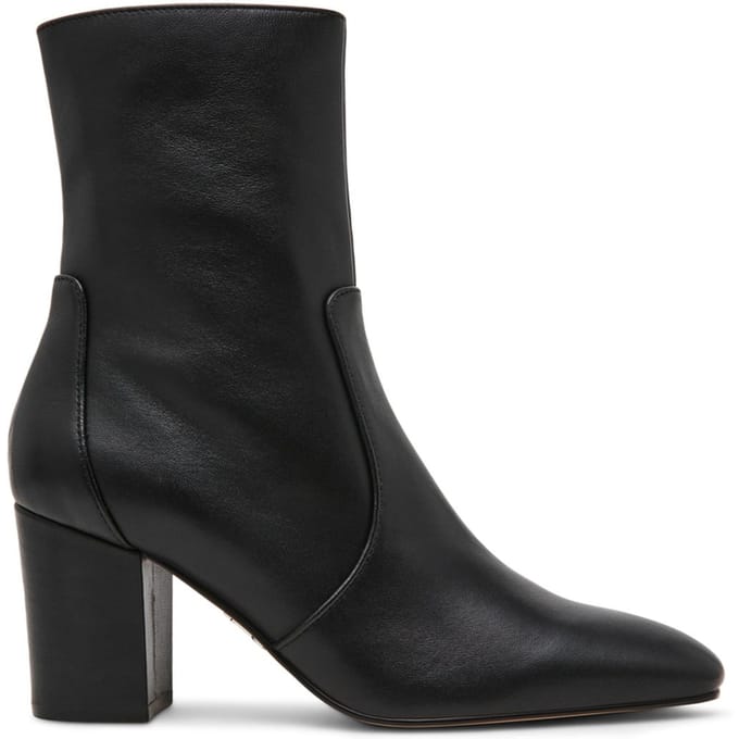 Steve Madden Crossbar Booties Black Leather Taglia: 42 | Stivali Outlet | Donna | Nero