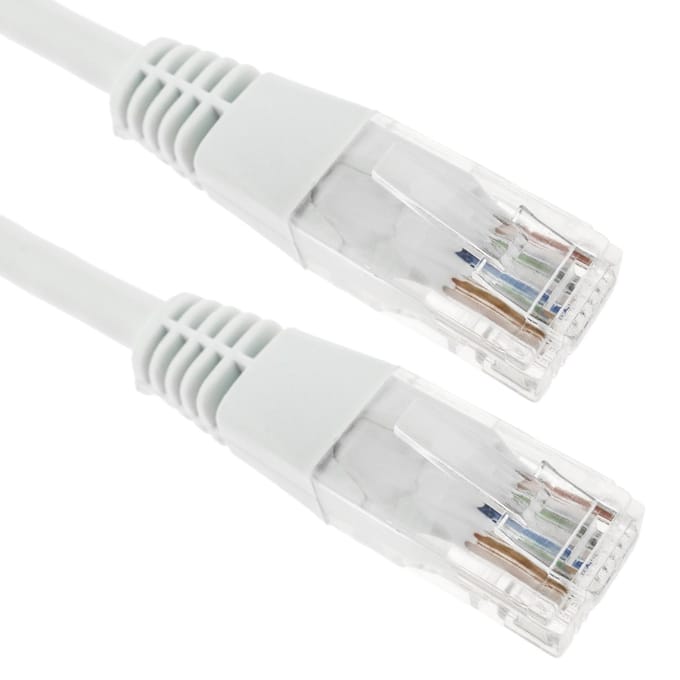 BeMatik - 2 m witte Cat.5e UTP Ethernet-netwerkkabel
