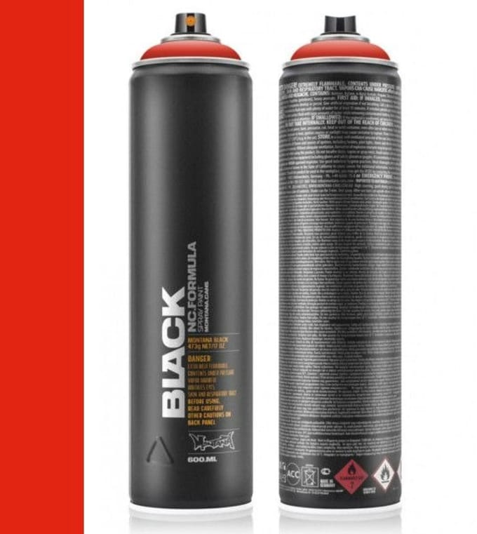 Montana BLACK EXTENDED 600ml Power Red