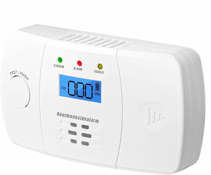 DnA® Rookmelder - Koolmonoxidemelders - Koolmonoxidemelder 10 Jaar Batterijko - Koolmonoxidemelders/rookmelder - Wit - 120cm x 25cm x 70cm
