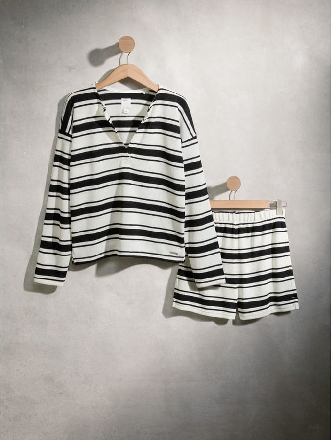 Next - Dames - Loungeset met short - Zwart
