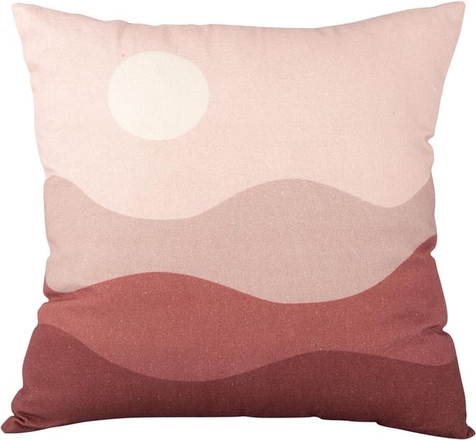 Present Time Kussen Sunset - Roze - 45x45 cm - Modern,Scandinavisch
