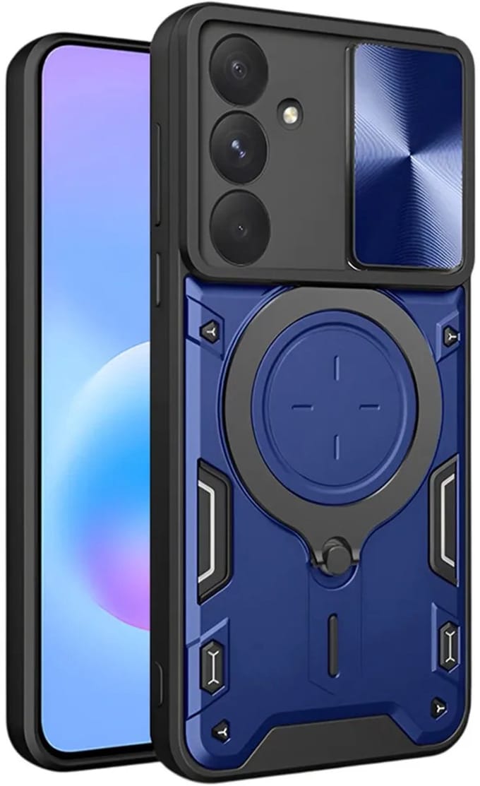 Hoesje geschikt voor Samsung Galaxy A57 - Techsuit CamGuard Pro Back Cover - Blauw