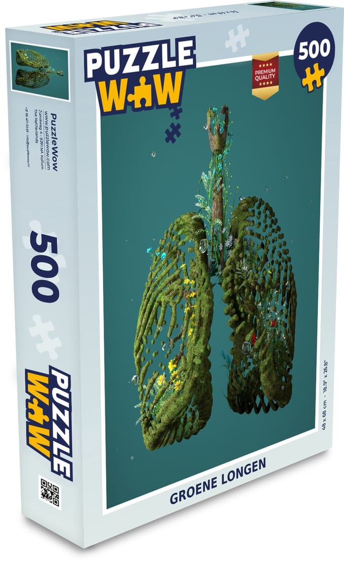 Puzzel Groene longen - Legpuzzel - Puzzel 500 stukjes