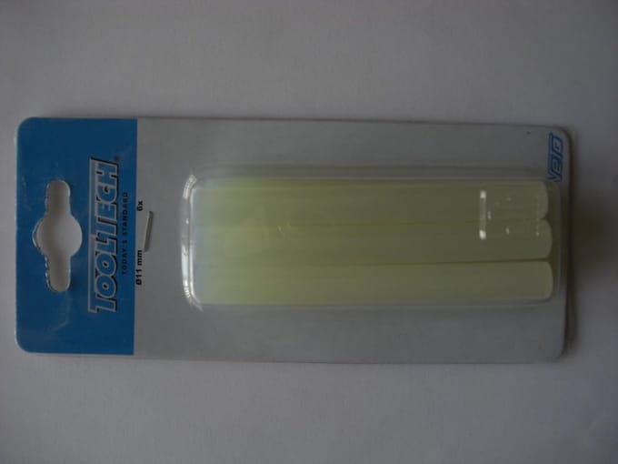 Lijmsticks 11 mm voor hete lijmpistool - 6 stuks