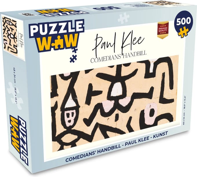 Puzzel Comedians' handbill - Paul Klee - Kunst - Legpuzzel - Puzzel 500 stukjes