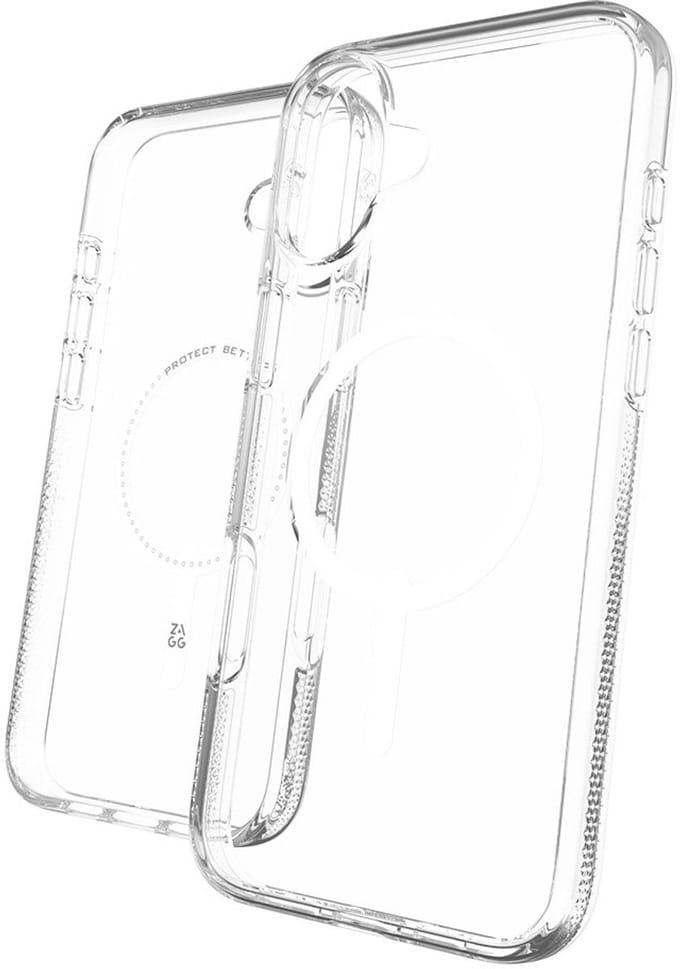 ZAGG - Crystal Palace Snap Mag geschikt voor iPhone 16 Plus Hoesje - transparant
