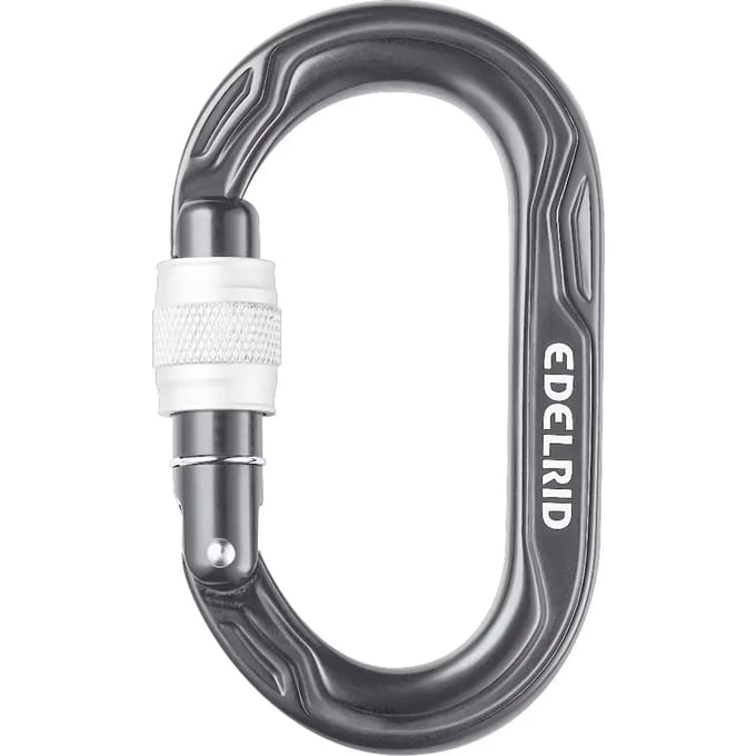 Edelrid Kiwi Screw Karabijnhaak Grijs