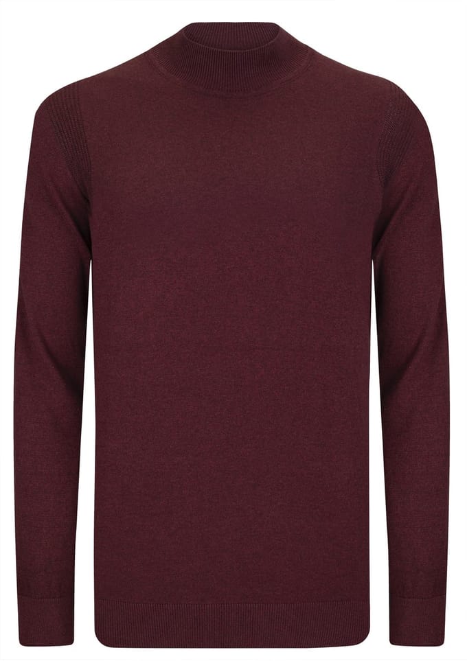 Felix Hardy Trui - Coltrui - 100% Katoen Heren Bordeaux - Xl