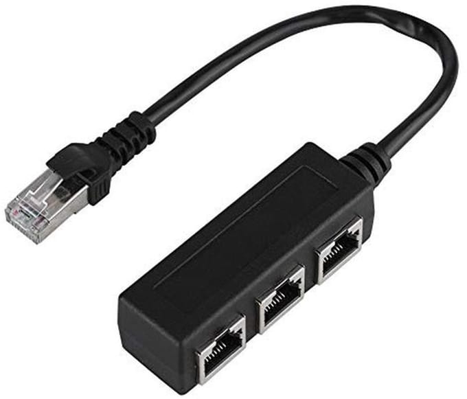 Ethernet Splitter RJ45 Adapter 1 naar 3 - Netwerk LAN Verdeeladapter