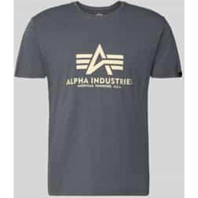 T-shirt met labeldetail model 'BASIC'