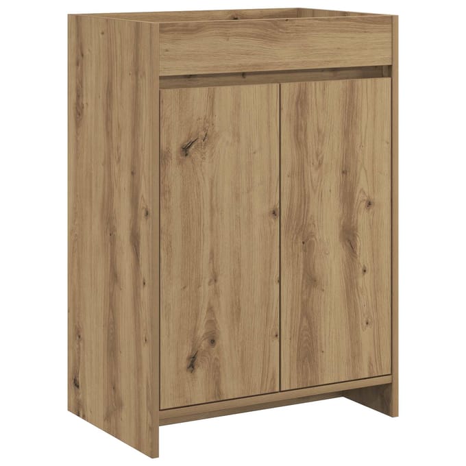 vidaXL - Badkamer - Onder - Het - Wastafel - Kast - Artisanaal - eiken
