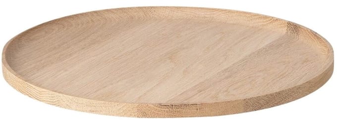 Oku Ronde Tray / Dienblad Oak | Bruin | Hout