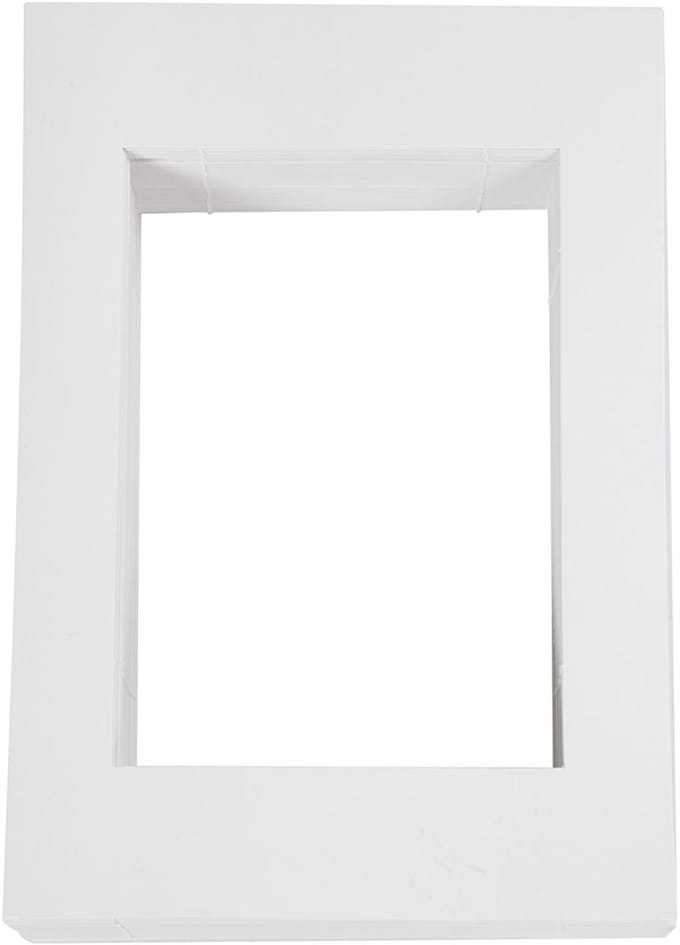 Creotime Passepartout lijsten, afm 19,8x28 cm, wit, A5, 100 stuks