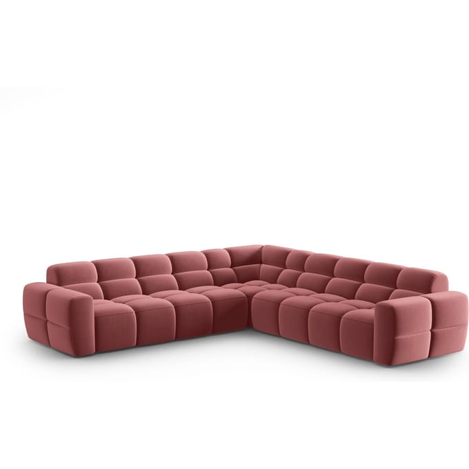 5-zits hoekbank Lisa velvet | Micadoni