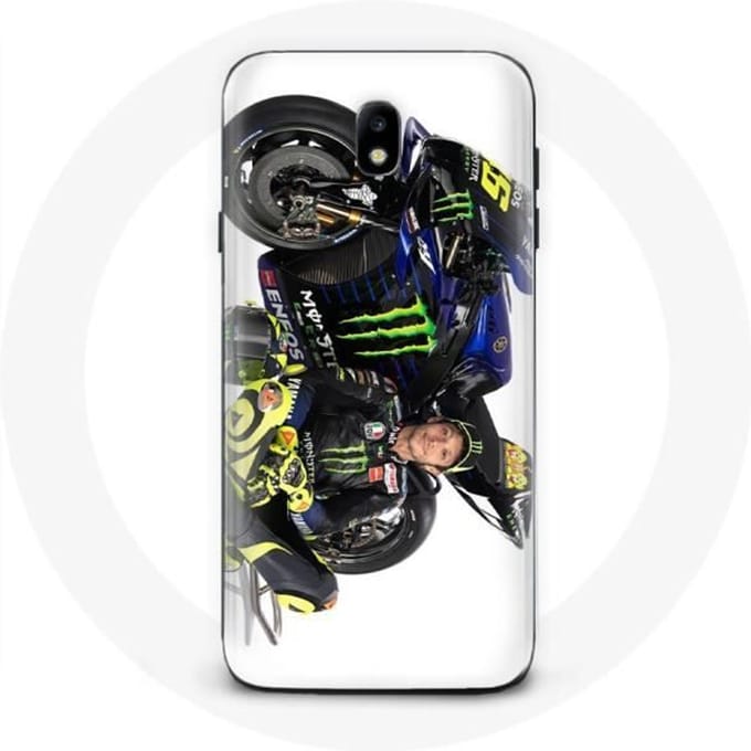 Coque - Valentino Rossi - Galaxy J3 2017 - Souple - Pilote de vitesse - Blanc blanc
