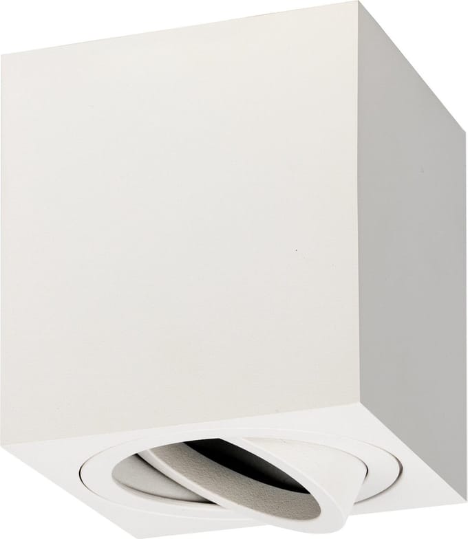 Ledvion - LED Opbouwspots - Dimbaar - Wit ø80mm - IP20 - GU10
