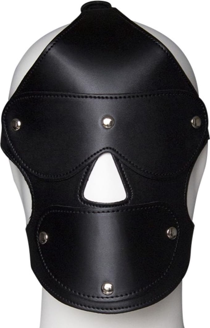 Banoch | Masker Nosey | Zwart imitatie leer | Bondage