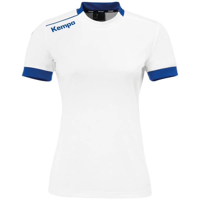 Kempa Player Shirt Dames - sportshirts - wit/blauw - Vrouwen