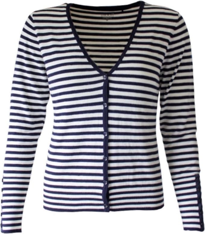 MOOI! Company - Basis dames streep vest - kort model vest-Leonie - M