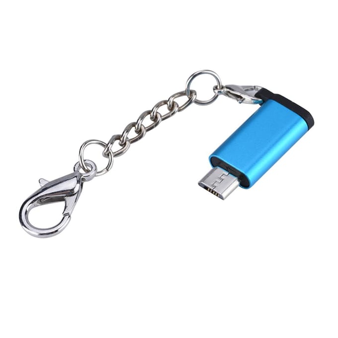 5PCS Type C Android Femelle vers Micro USB Mâle Adaptateur de Données Convertisseur Connecteur (Bleu)