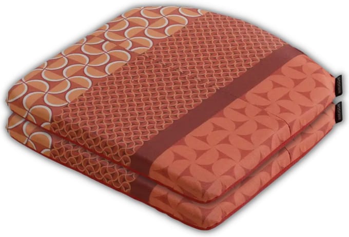 Madison - Zitkussen - Universeel - 2 stk. - 46x48 cm - Pasa Red - Stapelstoel - Rood