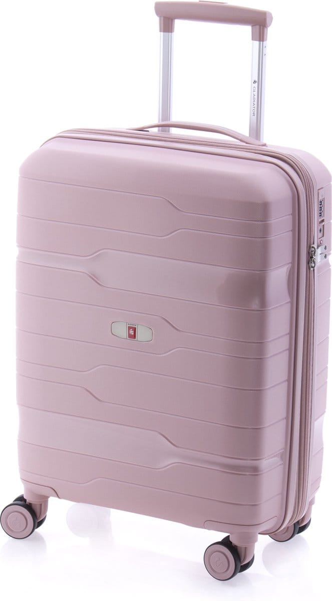 Gladiator Boxing Handbagage Koffer 55 cm - 36/40 liter - Expandable - TSA slot - Metallic Pink
